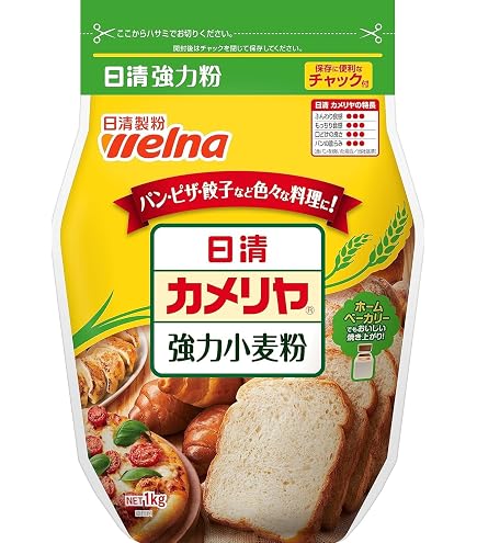 Amazon.co.jp: 日清 小麦粉 カメリア（強力粉） 1KG × 15個 : 食品
