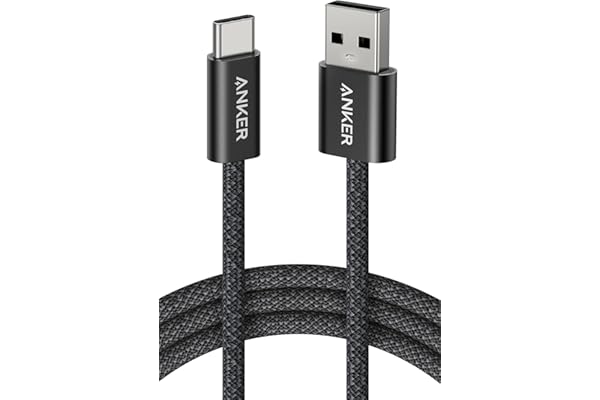 Anker Zolo USB-C & USB-A ケーブル 1.8m ブラック USB-IF認証 高耐久ナイロン素材採用 iPhone 17 / 16 / 15 / Galaxy Google Pixel 各種対応