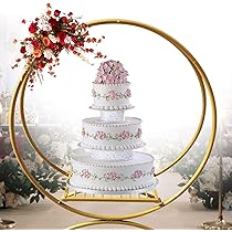Amazon｜35インチのゴールドケーキスタンドウェディングテーブル
