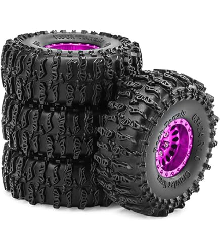 Amazon | RC クローラー タイヤ 4 個 1/12 および 1/16 スケール