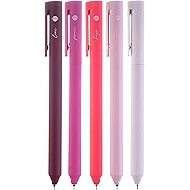 DIVERSEBEE Gel Ink Pens 5 Pack - 0.5mm Fine Tip, No Bleed Through For Bible Journaling, Assorted Colors