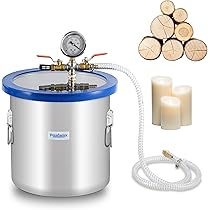 Amazon | Poafamx 小型真空チャンバーキット 12L ステンレス製 真空脱