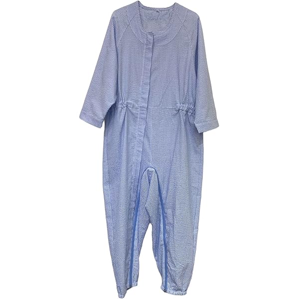 つなぎ　介護服　寝たきりの方に　優しい麻のような素材　肌に優しい　男女可　未使用 つなぎ 介護服 寝たきりの方に 優しい麻のような素材 肌に優しい 男女