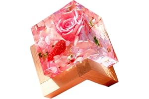 彩香 クリスタルハーバリウム ピンク ローズ 割れても安心の柔らか素材 母の日 ギフト 敬老の日 仏壇 お供え 高齢者向け フラワーギフト
