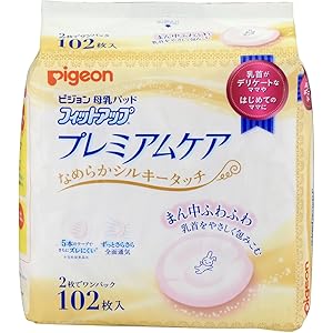 ピジョン 母乳パット プレミアムケア 102枚入