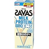 明治 (ザバス)ミルクプロテイン 脂肪ゼロ バニラ風味 200ml紙パック×24本入×(2ケース)