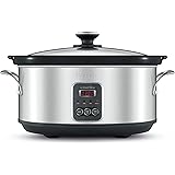 Breville The Smart Temp Slow Cooker, Brushed Stainless Steel BSC420BSS