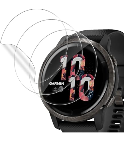 Amazon | ガーミン(GARMIN) 液晶保護フィルム 2枚入りVENU2専用