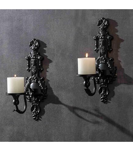 Amazon.co.jp: 壁取り付け用燭台キャンドルホルダー (2個セット