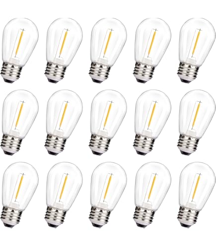 Amazon | 10個入 S14 2W (20W形相当) LED フィラメント電球 E26口金