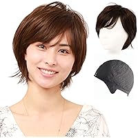 Amazon.co.jp: (私元気) 医療用 ウィッグ 人毛 ふんわり シルエット