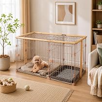 Amazon | 牧小苫＼msmr犬用ペットケージ トイレ付 サークル ゲージ