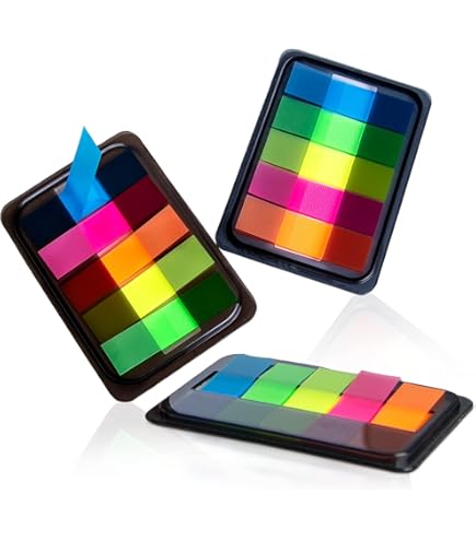 Pop-up File Divider Tabs - 120 Repositionable Transparent Page Markers For Books & Organizing