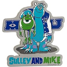 Amazon Disney キャラクターステッカー モンスターズ インク マイク サリー Ds1258 ブルー シール ステッカー おもちゃ