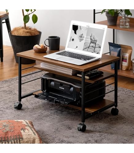 Amazon | DEWEL ローデスク パソコンデスク 60cm幅 ローテーブル 省