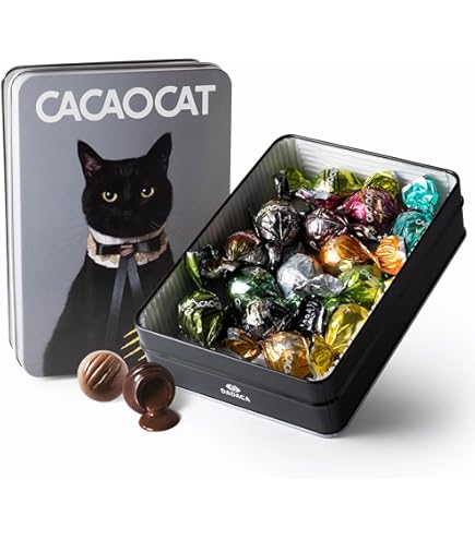 Amazon.co.jp: カカオキャット CACAOCAT缶 14個入り FLOWER