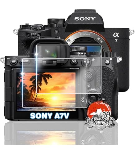 Amazon | 【Sony A7V 用】2枚セット 超薄液晶保護ガラス 液晶保護