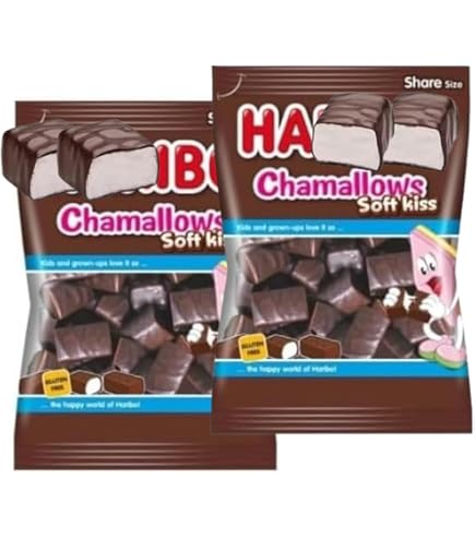 Amazon.co.jp: ハリボー チョコマシュマロ chamallows 200g オリジナル