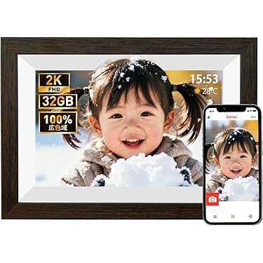 ※最終値下げ※【新品】Ploneer デジタルフォトフレーム Amazon | 32GBのWiFiデジタルフォトフレーム、10.1インチの