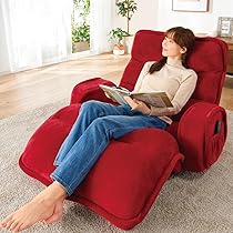 美品 ベルーナ マジかるソファ 一人掛け　ソファ　チェア　座椅子　レッド Amazon｜ベルーナ(BELLUNA) ソファー 1人掛け 座椅子 ハイバック