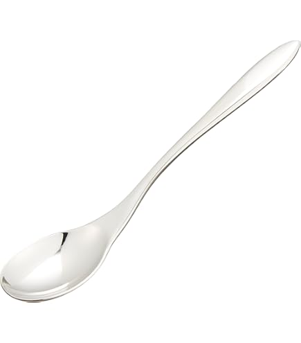 Amazon.co.jp: ラッキーウッド スプーン シルバー 約長17.9cm×5本
