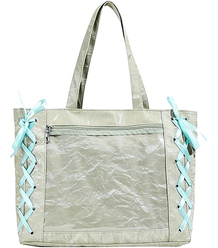 Amazon | 大容量トートバッグ 痛バッグ リボン付き 手提げ 肩掛け