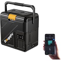 BougeRV ポータブル冷蔵庫・冷凍庫(－20～20℃)9L バッテリー無し Amazon.co.jp: 【リン酸鉄電池内蔵可能】BougeRV ポータブル冷蔵庫 20L
