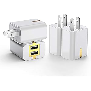 USB 充電器 【4個セット】 usb コンセント PSE認証 2USBポート 軽量 コンパクト スマホ充電器 iPho…