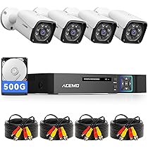 防犯カメラ用録画機 PoC対応＞ 防犯カメラ用デジタルレコーダー 4ch入力 音声4入力