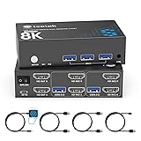 USB2.0 HDMI KVMスイッチ 2コンピューター 4K@60Hz 4k@30hz。