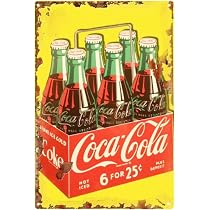 Amazon.co.jp: ブリキ看板 コカコーラ アンティーク風 ラウンド : 産業