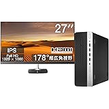 【整備済み品】エイチピー デスクトップPC 600G3/27型液晶セット/Win 11 Pro/MS Office H&B 2019/Core i5-7500/wajunのWIFI/Bluetooth/16GB/256GB SSD