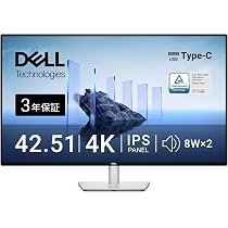 Amazon.co.jp: Dell U4323QE 42.51インチ 4K USB-Cハブモニター | 無輝