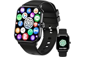 スマートウォッチ【2026CHATGPT最新】Bluetooth通話機能 日本語AI対応 通話機能付き 1.83インチ大画面 活動量計 腕時計 SMS/Line通知 多機能スマートウォッチ 100種類運動モード ip68防水防汗 メッセージ通知 天気