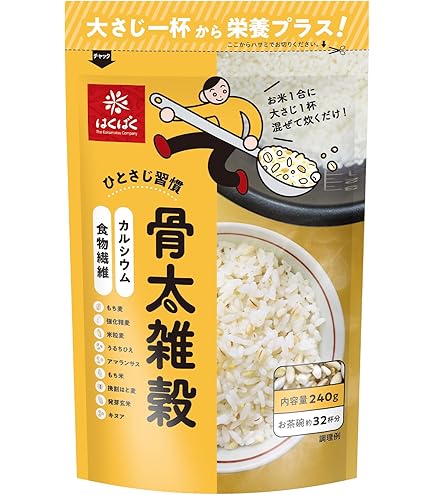 Amazon.co.jp: はくばく 骨太家族 個包装 100g×1個 : 食品・飲料・お酒