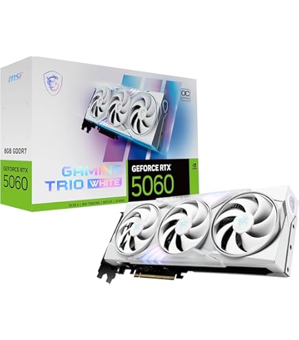 グラフィックボード・グラボ・ビデオカード GeForce RTX 5060 8G VENTUS 2X OC WHITE Amazon | MSI GeForce RTX 5060 8G VENTUS 2X OC WHITE グラフィックス