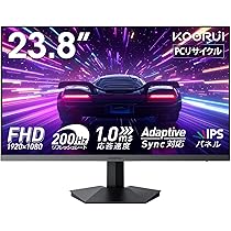 Amazon.co.jp: KOORUI ゲーミングモニター 24インチ FHD 200Hz 1ms