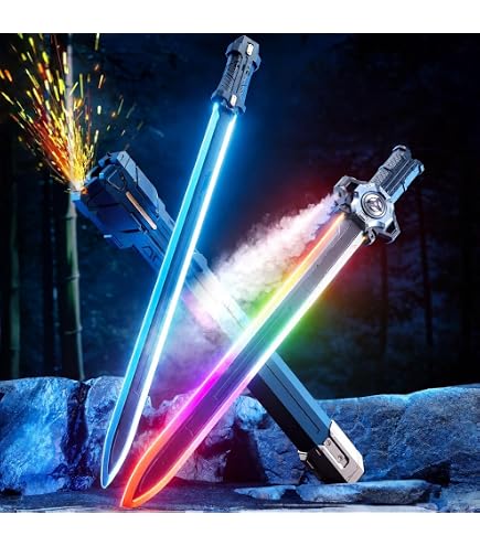 Amazon.co.jp: AOUCN光る刀、剣の中に剣、組み合わせが可能で、火花