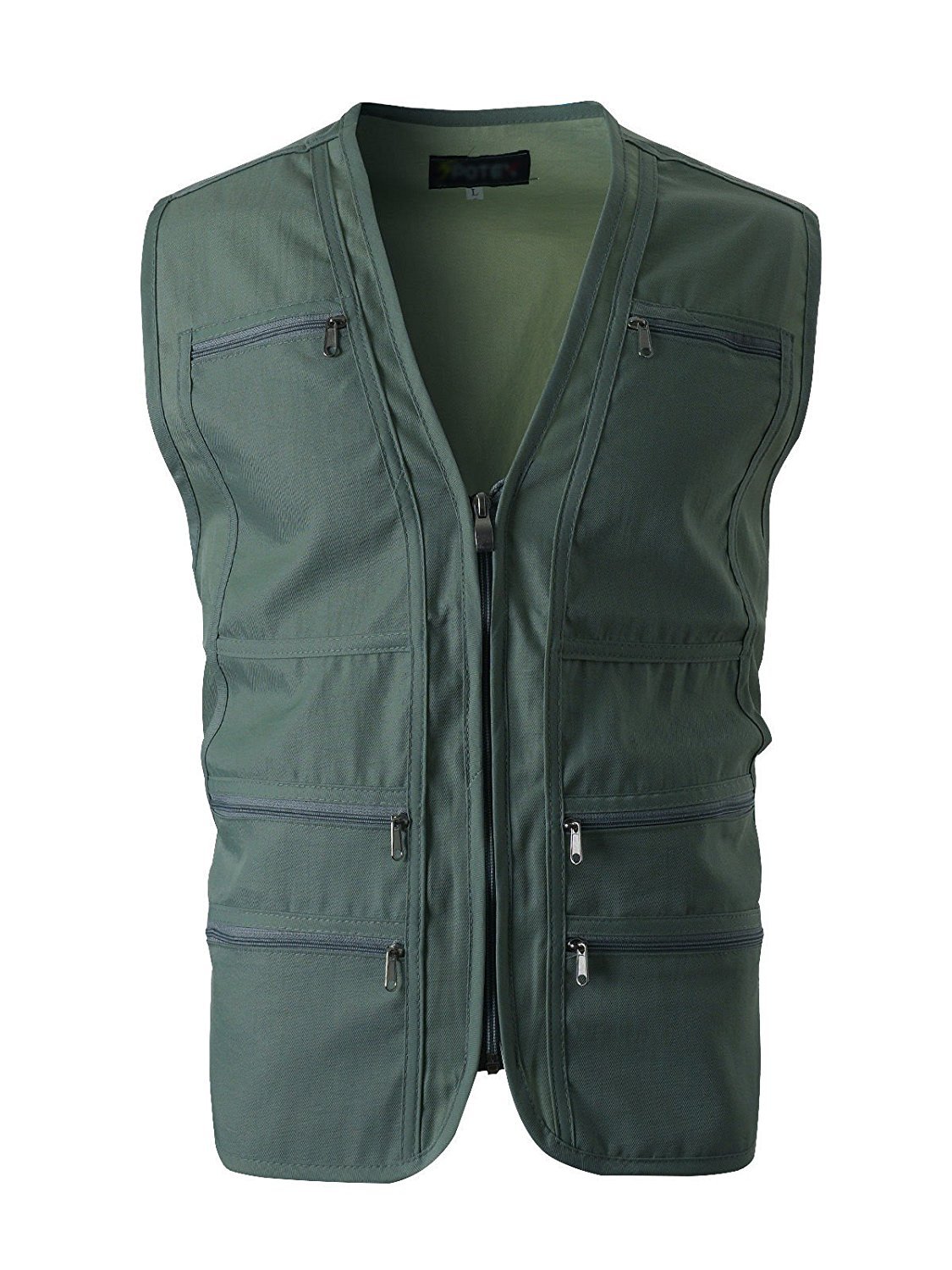 ツリグラ メンズ フライフィッシング マルチポケット ベスト 軽量 チョッキ フィッシングベスト ハイキングベスト/Mens Fly