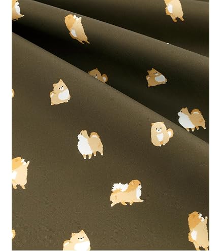 Amazon | ポメラニアン いぬ 生地 コットン100％ Pomeranian Dog