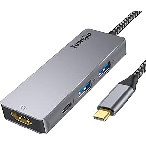 USB Type c アダプタ マルチポート Tuwejia タイプc ハブ 4K 解像度 hdmiポート+USB 3…