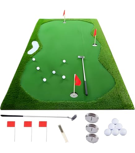 Amazon | THREE STONE ゴルフ GOLF パター 練習 マット パター