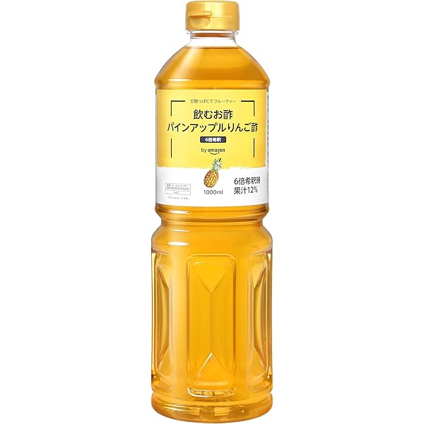 Amazon.co.jp: by Amazon 飲むお酢 りんご黒酢 1000ml 6倍希釈