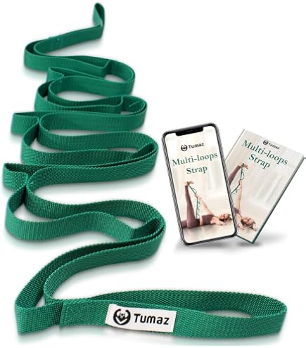 Trideer Stretching Strap – 10-Loop Yoga Strap For Physical Therapy, Pilates & Flexibility Training, Includes Exercise Guide - View #6