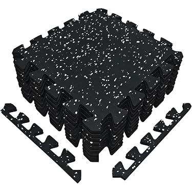 FLYON エクササイズマット 大 黒 スライドパッド付き FLYON
