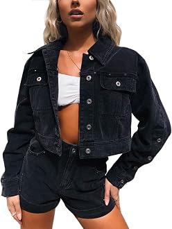 Jean Jacket Women Short Denim Jacket 