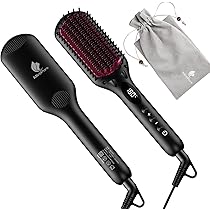 Amazon | MiroPure ストレートブラシ 5列歯 ヘアアイロン ヒートブラシ
