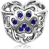JMQJewelry Heart Charm Love Dog Paw Mom Charms Animal Beads Bracelets