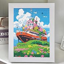 Amazon.co.jp: LEADINTOP ダイヤモンドアート 犬 15x20cm 額縁付き