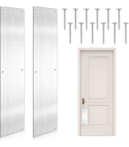 Stainless Steel Door Protection Plates Stainless Steel Plate Door Kick Plates - Kick Plates For Exterior Doors - Our Co No Drill Door Kick Plate